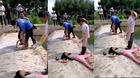 两女孩夏日戏水溺亡，全村救援，私密画面曝光。