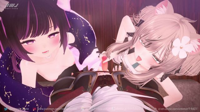 《兽耳后宫：双马尾少女与少年激情缠绵》