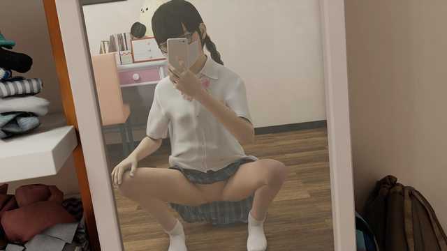 磯野さな自拍流出：JK眼鏡娘貧乳自慰放尿，白虎陪伴1080p攝影