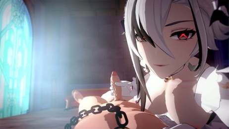 《女僕阿蕾奇諾的逆強制內射：原神女僕無碼激情》