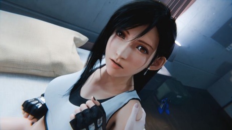 蒂法·洛克哈特在FF7中自慰手交，扶他无码1080p 3D动画