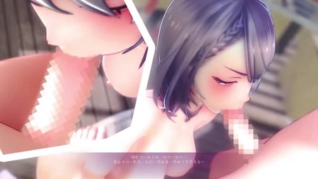 《公众场合的纯爱口交：她的秘密奉献》