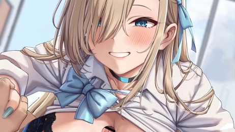 巨乳兔女郎明日奈的乳交诱惑：制服下的激情动画