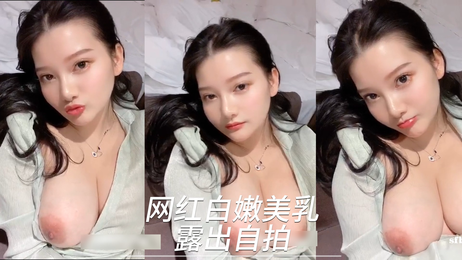 白嫩网红美乳自拍，丰满巨乳诱人曲线尽显