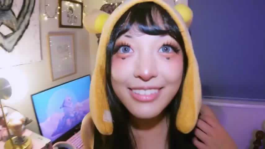 可爱动漫女孩喉咙深喉挑战 cosplay 口交