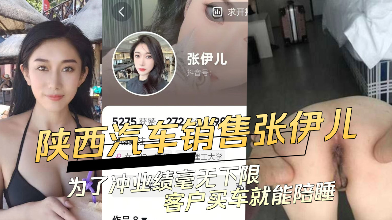 陕西美女车 sales 张伊儿冲业绩无底线，客户买车即陪睡，黑料吃瓜圈热议